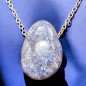 Pendentif Dumortiérite Ovale avec Chaîne (s)