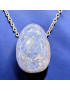 Pendentif Dumortiérite Ovale avec Chaîne (s)