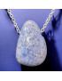 Pendentif Dumortiérite Ovale avec Chaîne (s)