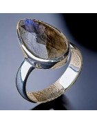 Bague Labradorite Argent 925 Taille 53 (s)