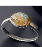 Bague Labradorite Argent 925 Taille 58 (s)