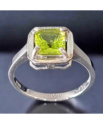 Bague Péridot Argent 925 Taille 58 (s)