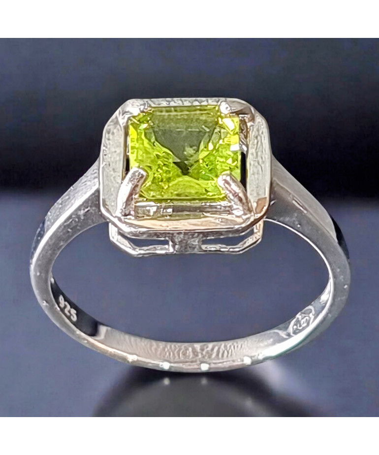 Bague Péridot Argent 925 Taille 58 (s)