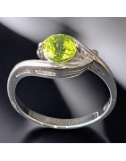 Bague Péridot Argent 925 Taille 57 (s)