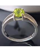 Bague Péridot Argent 925 Taille 57 (s)