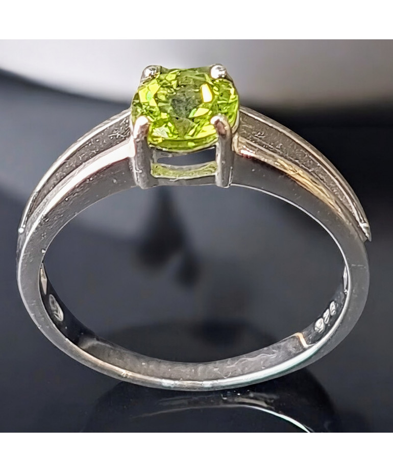Bague Péridot Argent 925 Taille 57 (s)