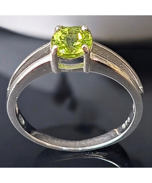 Bague Péridot Argent 925 Taille 57 (s)