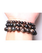 Bracelet Biotite mica pierres rondes