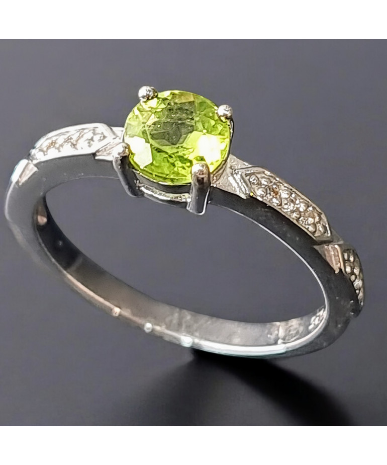 Bague Péridot Argent 925 Taille 58 (s)