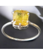 Bague Sphène Argent 925 Taille 51 (s)