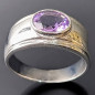 Bague Améthyste Argent 925 Taille 57 (s)