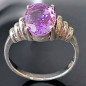 Bague Améthyste Argent 925 Taille 57 (s)
