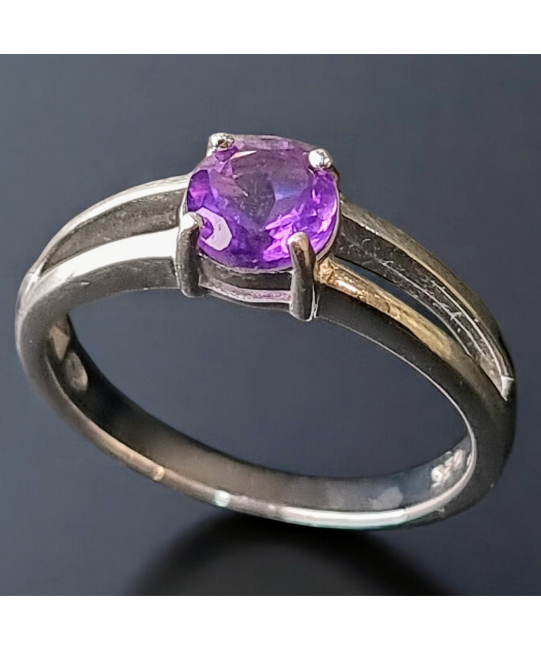 Bague Améthyste Argent 925 Taille 58 (s)