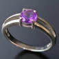 Bague Améthyste Argent 925 Taille 58 (s)