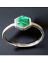 Bague Malachite Argent 925 Taille 57 (s)