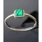 Bague Malachite Argent 925 Taille 58 (s)