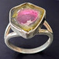 Bague Tourmaline Melon d'eau Argent 925 Taille 52 (s)