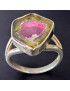 Bague Tourmaline Melon d'eau Argent 925 Taille 52 (s)
