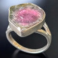 Bague Tourmaline Melon d'eau Argent 925 Taille 52 (s)