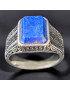 Bague Lapis-lazuli Acier inox Taille 56 (s)