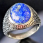 Bague Lapis-lazuli Acier inox Taille 64 (s)