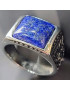 Bague Lapis-lazuli Acier inox Taille 62 (s)