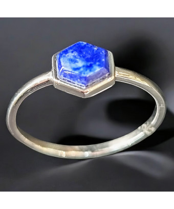 Bague Lapis-lazuli Argent...