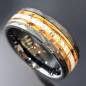 Anneau Œil de tigre Acier Titane Taille 63 (s)