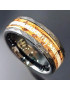 Anneau Œil de tigre Acier Titane Taille 63 (s)