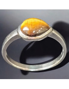 Bague Œil de tigre Argent 925 Taille 58 (s)