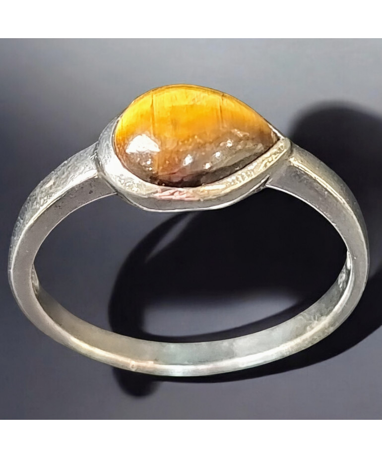 Bague Œil de tigre Argent 925 Taille 58 (s)