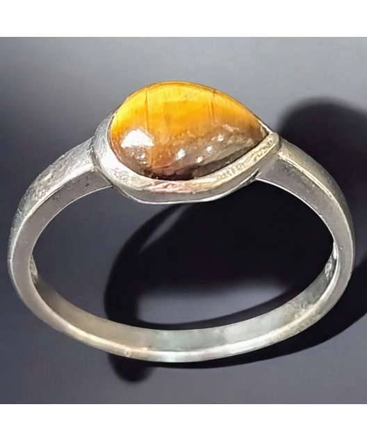 Bague Œil de tigre Argent 925 Taille 58 (s)