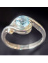 Bague Topaze bleue Argent 925 Taille 57 (s)