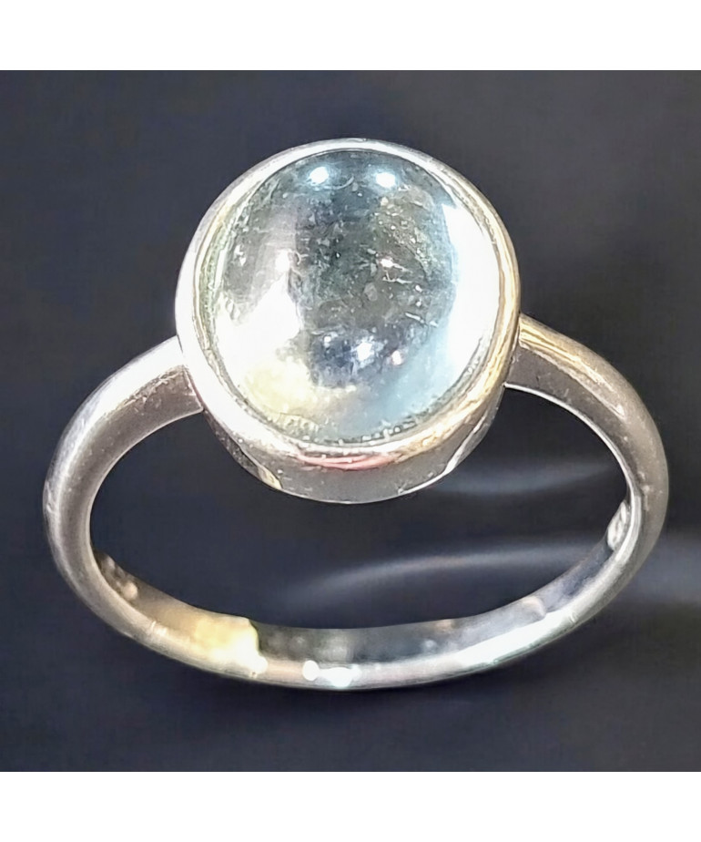 Bague Topaze bleue Argent 925 Taille 58 (s)
