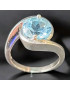 Bague Topaze bleue Argent 925 Taille 52 (s)