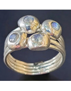 Bague Labradorite Argent 925 Taille 53 (s)