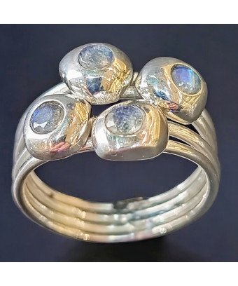 Bague Labradorite Argent 925 Taille 53 (s)