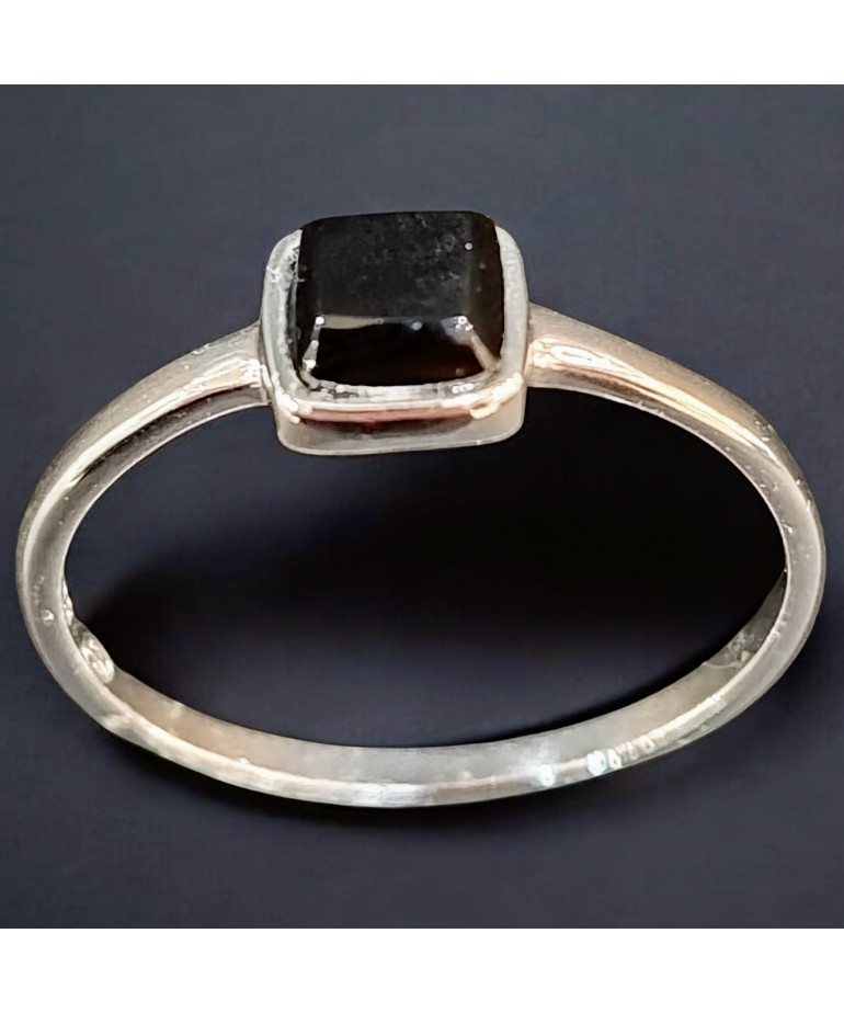 Bague Onyx Argent 925 Taille 58 (s)