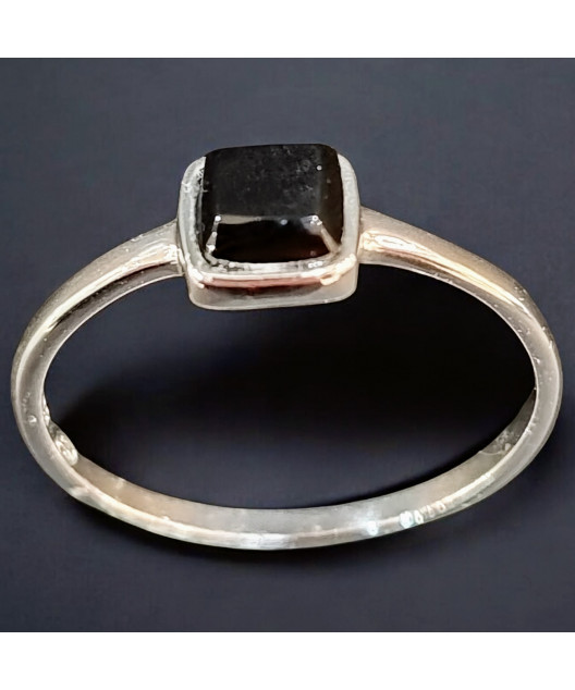Bague Onyx Argent 925 Taille 58 (s)