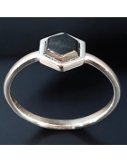 Bague Onyx Argent 925 Taille 58 (s)