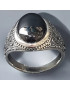 Bague Onyx Acier inox Taille 66 (s)