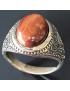 Bague Œil de taureau Acier inox Taille 64 (s)