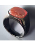 Bague Sardonyx Acier inox noir Taille 64 (s)