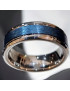 Anneau Acier bleu Taille 57 (s)