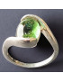 Bague Tourmaline verte Argent 925 Taille 52 (s)