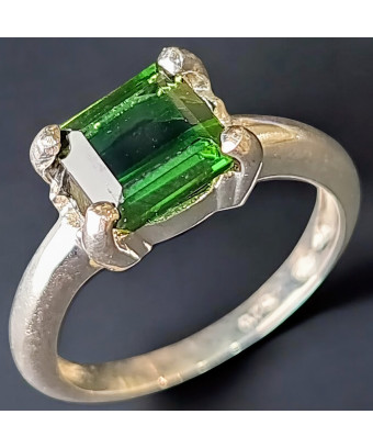 Bague Tourmaline verte...