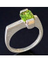 Bague Tourmaline verte Argent 925 Taille 54 (s)