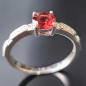 Bague Grenat Argent 925 Taille 58 (s)