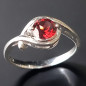Bague Grenat Argent 925 Taille 58 (s)