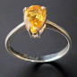 Bague Citrine Argent 925 Taille 58 (s)